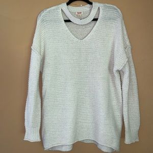 Unique white sweater